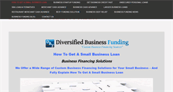 Desktop Screenshot of diversifiedbusinessfunding.com