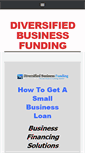 Mobile Screenshot of diversifiedbusinessfunding.com